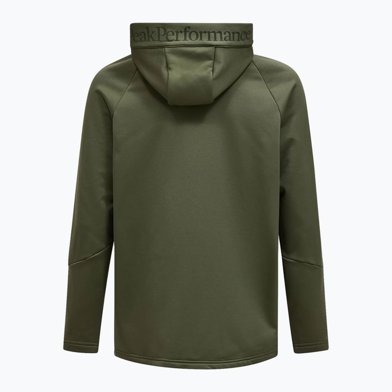Men's sweatshirt Peak Performance Rider Essentials Zip Hood pine needle/pine needle 6