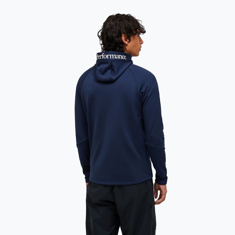 Men's sweatshirt Peak Performance Rider Essentials Zip Hood blue shadow/blue shadow 3
