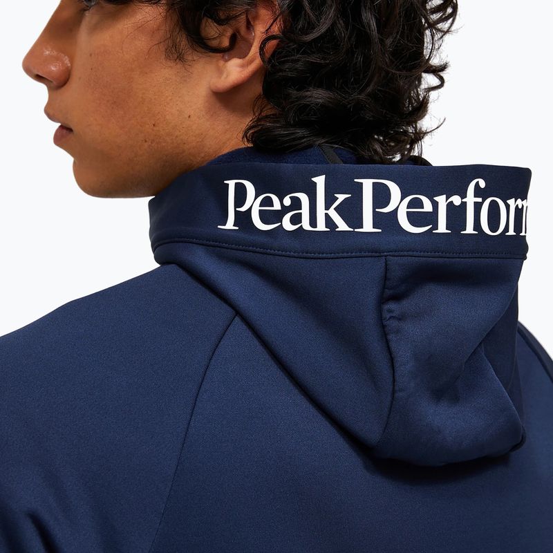 Men's sweatshirt Peak Performance Rider Essentials Zip Hood blue shadow/blue shadow 5