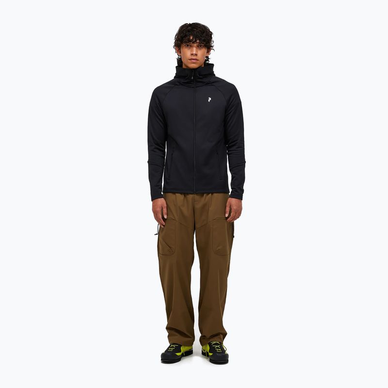 Men's sweatshirt Peak Performance Rider Essentials Zip Hood black/black 2