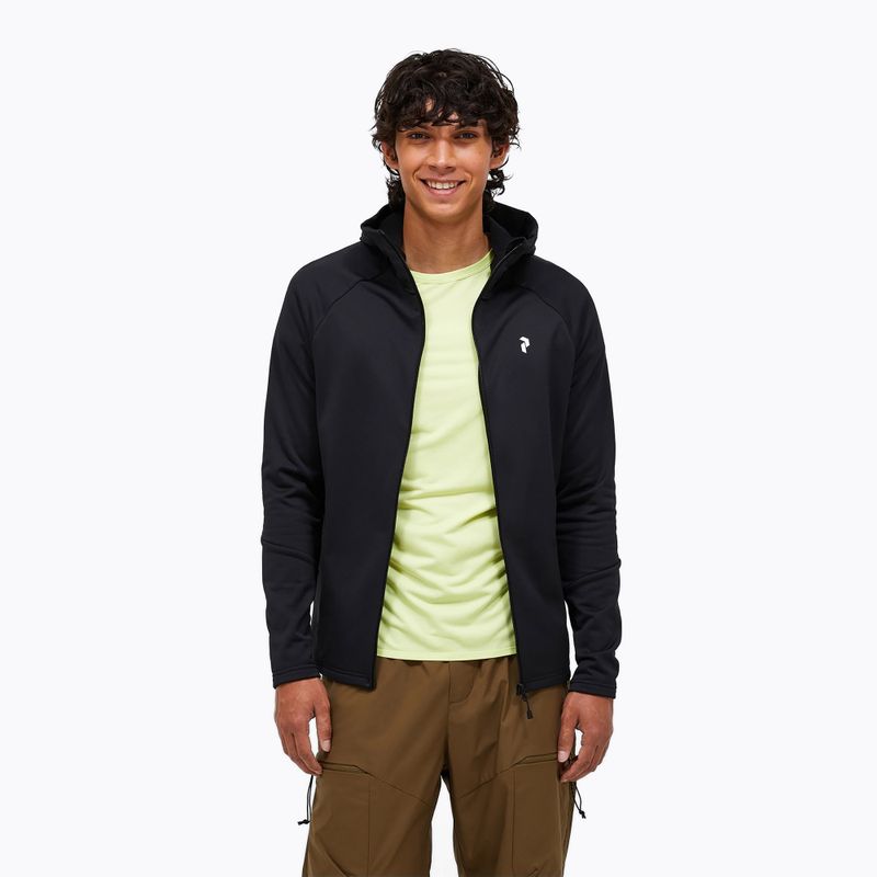 Men's sweatshirt Peak Performance Rider Essentials Zip Hood black/black 4