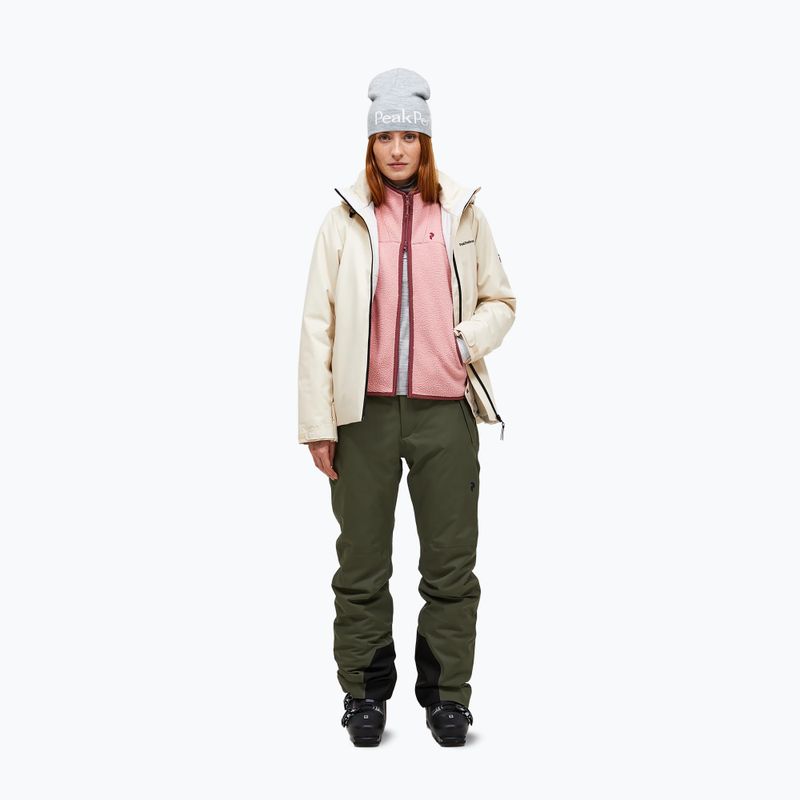 Women's ski jacket Peak Performance Anima Insulated sand fog 4
