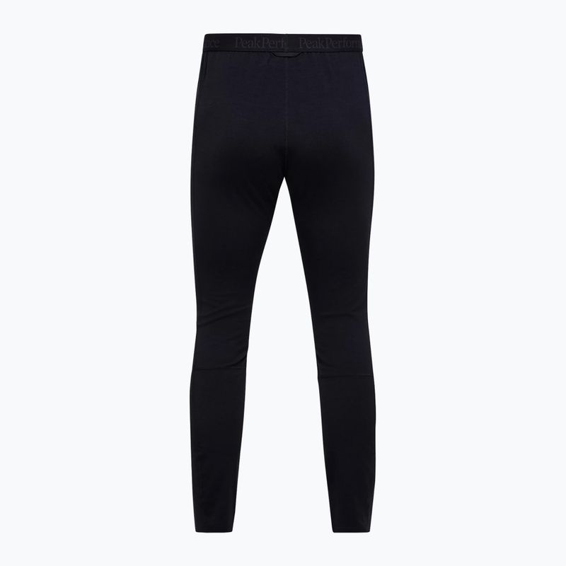 Men's thermal trousers Peak Performance Magic 7/8 Johns Long Wool-Blend Baselayer black/black 4