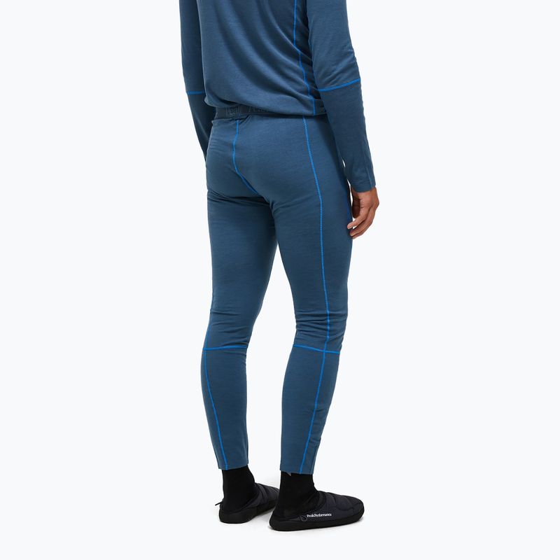 Men's thermal trousers Peak Performance Magic 7/8 Johns Long Wool-Blend Baselayer mountain lake 2
