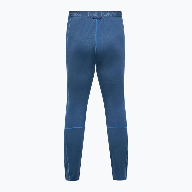 Men's thermal trousers Peak Performance Magic 7/8 Johns Long Wool-Blend Baselayer mountain lake 4