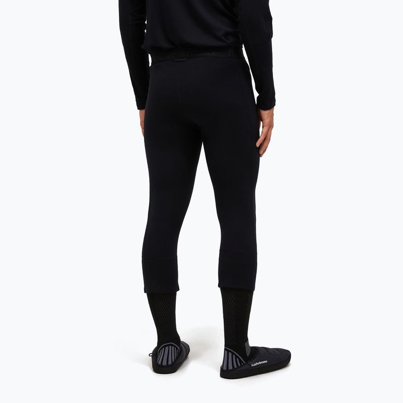 Men's thermal trousers Peak Performance Magic 3/4 Johns Long Wool-Blend Baselayer black/black 2
