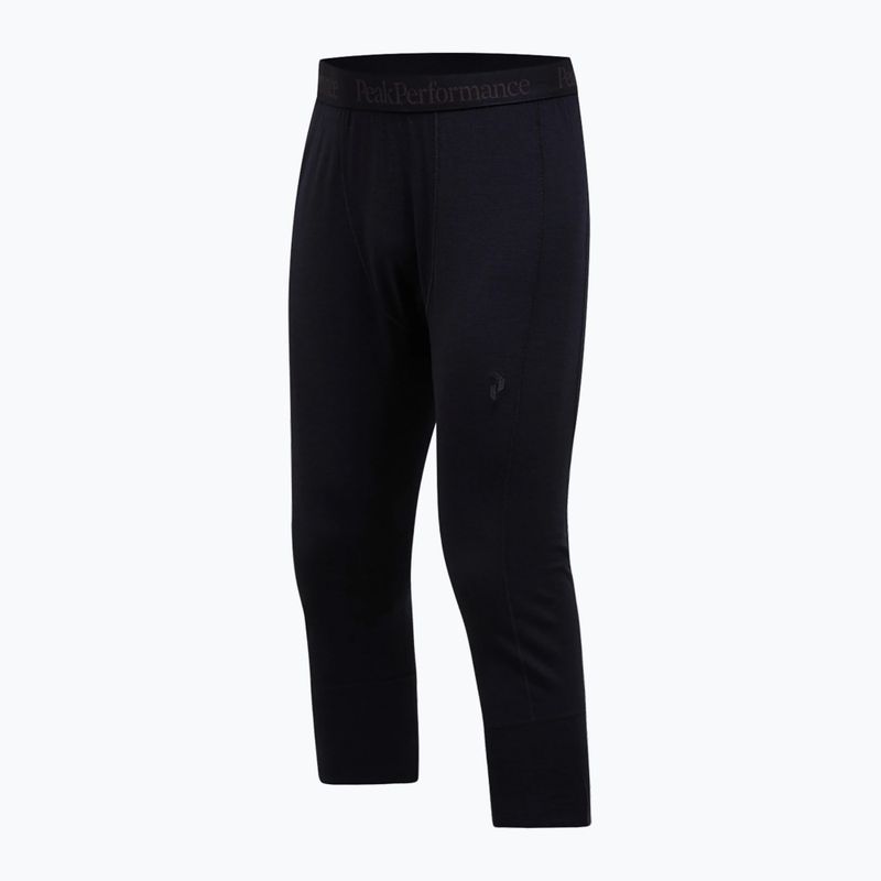 Men's thermal trousers Peak Performance Magic 3/4 Johns Long Wool-Blend Baselayer black/black 5