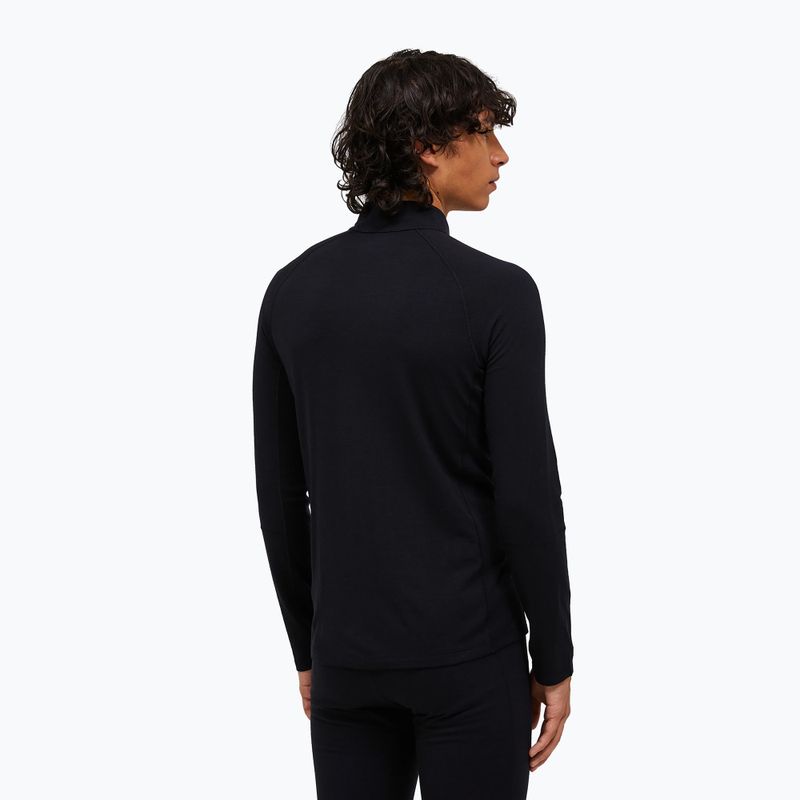 Men's thermal sweatshirt Peak Performance Magic Half Zip Wool-Blend Baselayer black/black 2