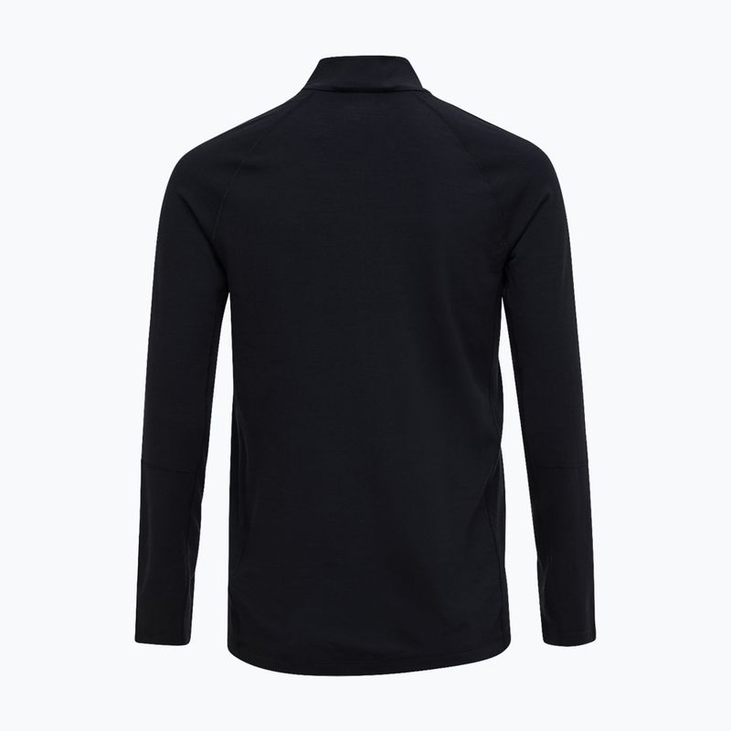 Men's thermal sweatshirt Peak Performance Magic Half Zip Wool-Blend Baselayer black/black 4