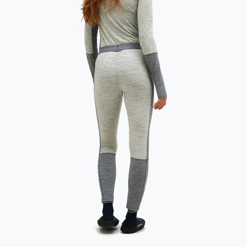 Women's thermal trousers Peak Performance Peak Performance Magic 7/8 Long Johns Wool-Blend Baselayer med grey melange/melange grey 2