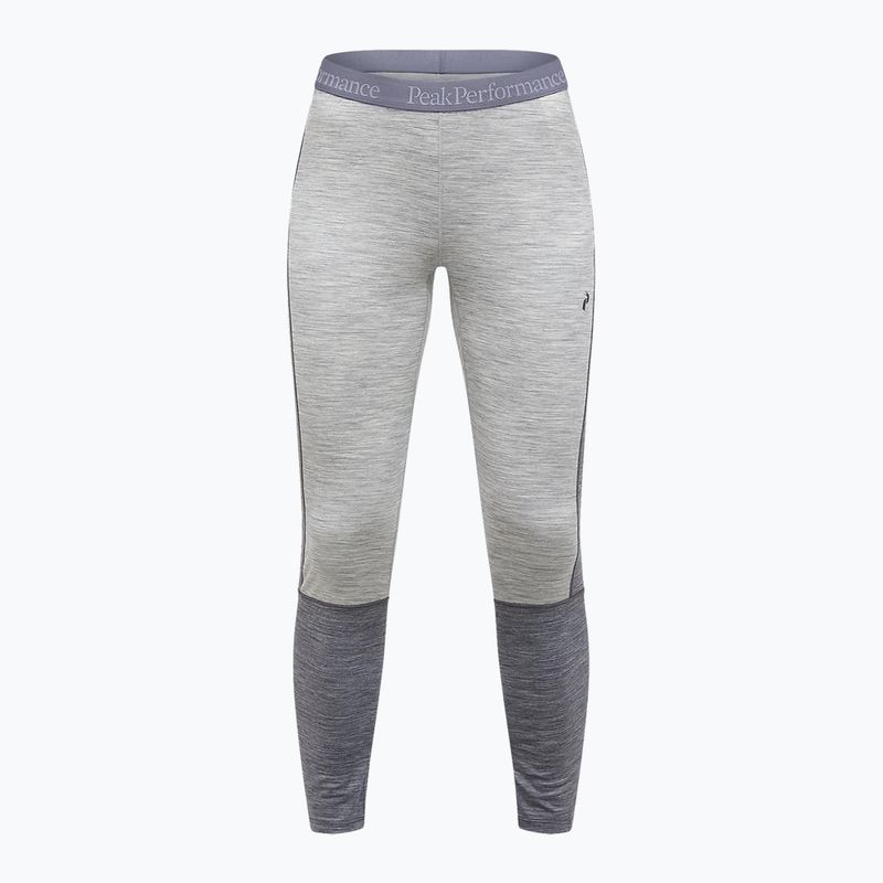 Women's thermal trousers Peak Performance Peak Performance Magic 7/8 Long Johns Wool-Blend Baselayer med grey melange/melange grey 3