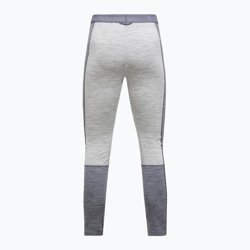 Women's thermal trousers Peak Performance Peak Performance Magic 7/8 Long Johns Wool-Blend Baselayer med grey melange/melange grey 4