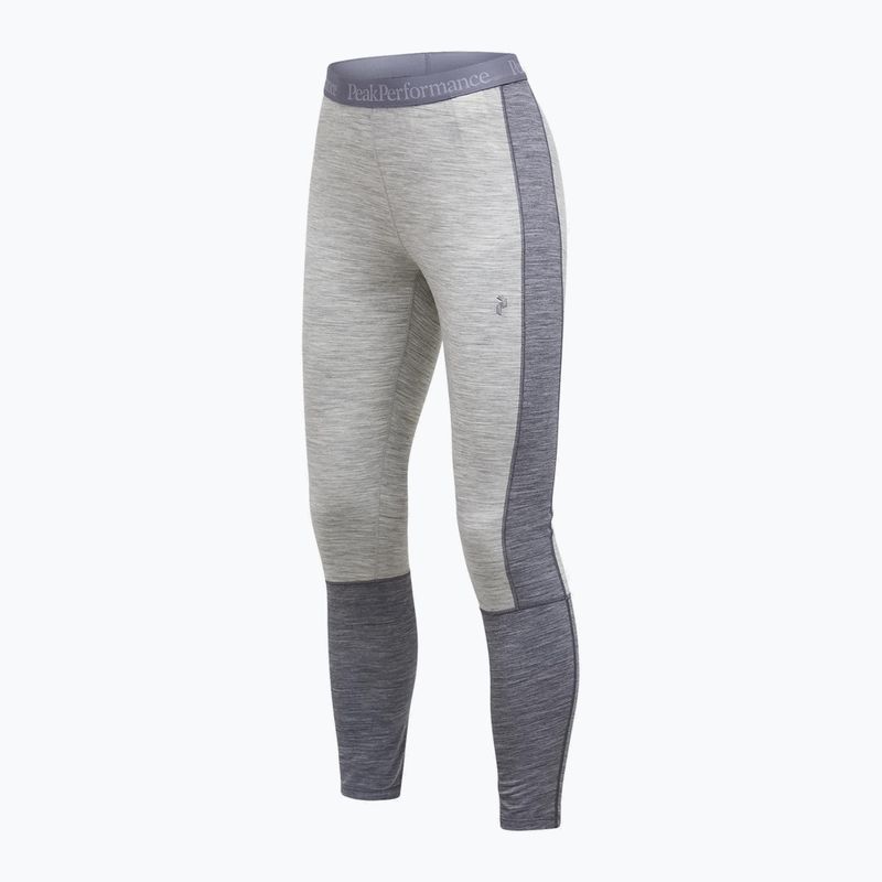 Women's thermal trousers Peak Performance Peak Performance Magic 7/8 Long Johns Wool-Blend Baselayer med grey melange/melange grey 5