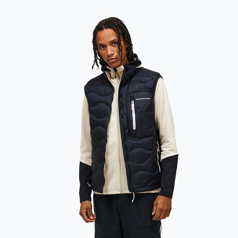 Men's gilet Peak Performance Helium Utility Down black/black