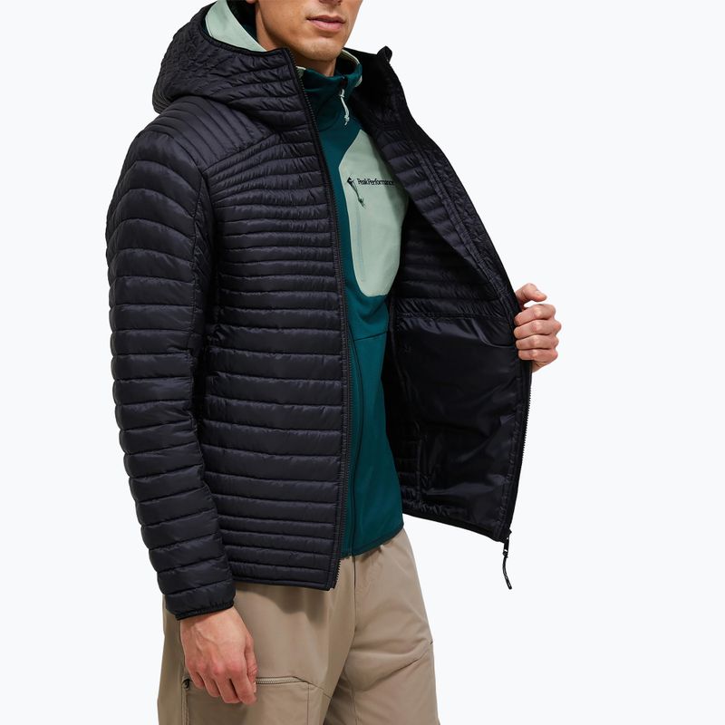 Men's insulated jacket Peak Performance Monolight Insulated Hood black 4