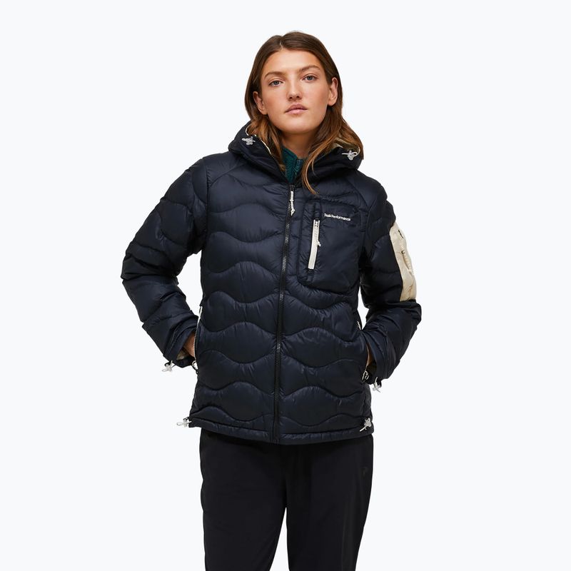 Women's down jacket Peak Performance Helium Utility Down black/sand fog