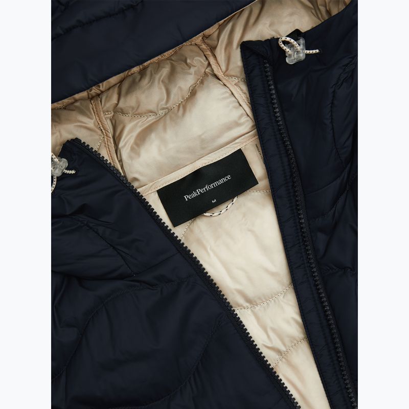 Men's down jacket Peak Performance Helium Utility Down Hood black/sand fog 4