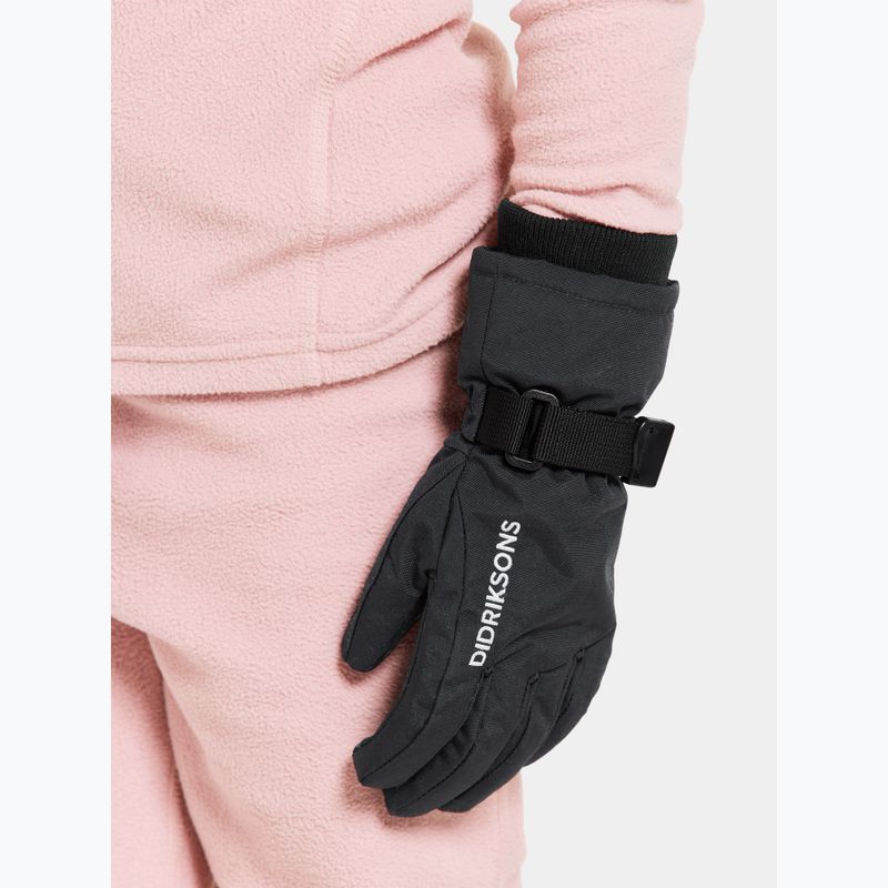 Didriksons Biggles children's ski gloves black 4