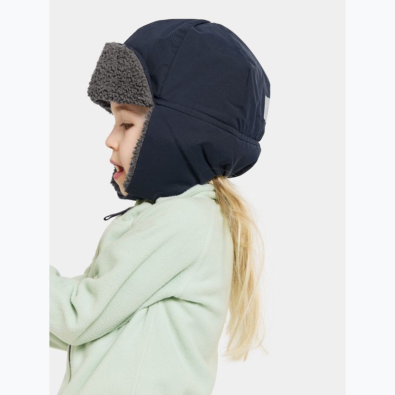 Didriksons Biggles navy children's winter beanie 3