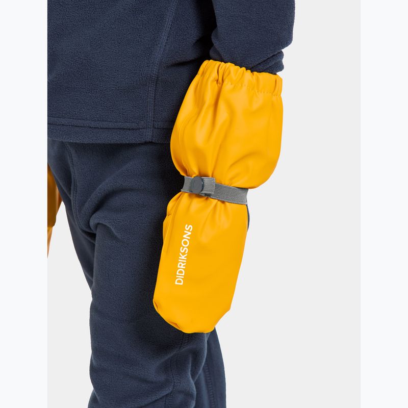 Children's ski gloves Didriksons Pileglove 8 oat yellow 2