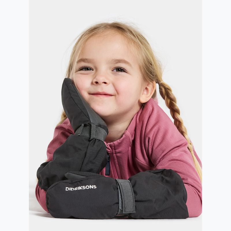 Didriksons Biggles Children's Ski Gloves Mittens black 6
