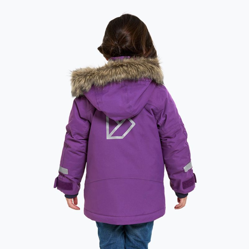 Didriksons children's winter jacket Bjärven Parka royal purple 2