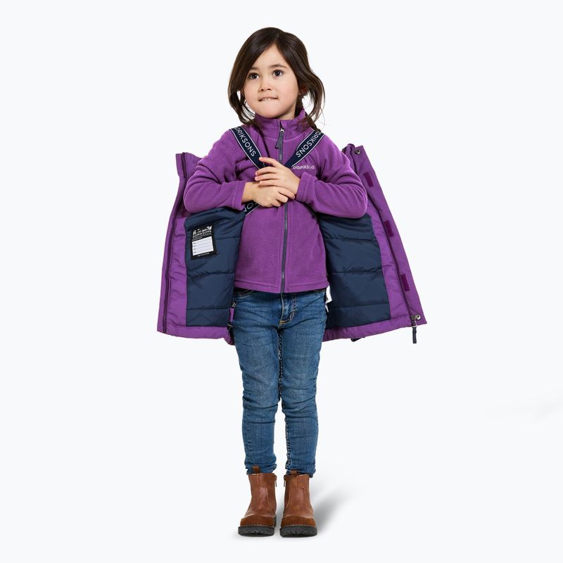 Didriksons children's winter jacket Bjärven Parka royal purple 4