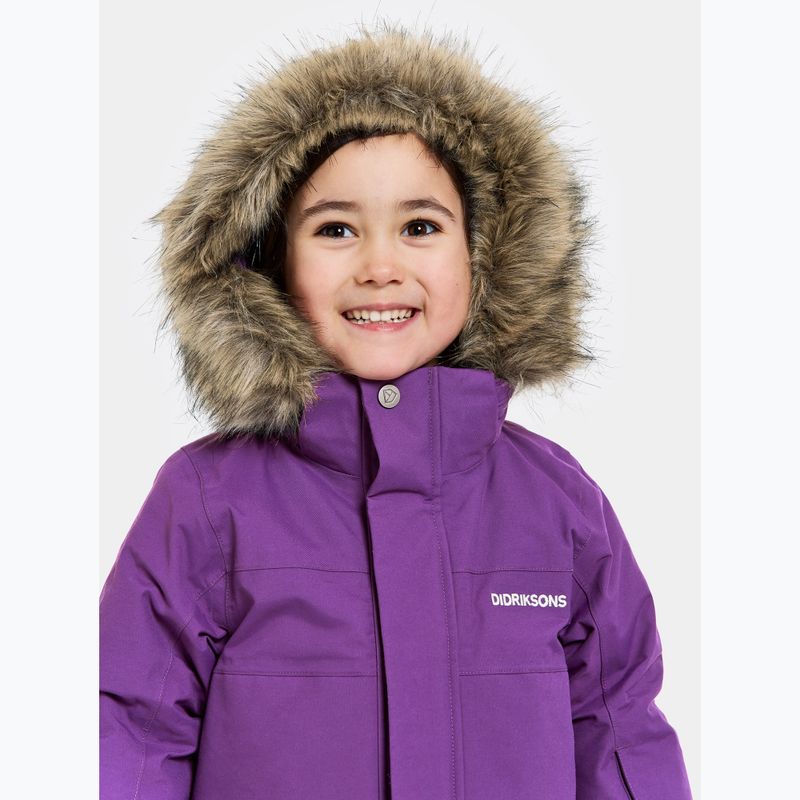 Didriksons children's winter jacket Bjärven Parka royal purple 5