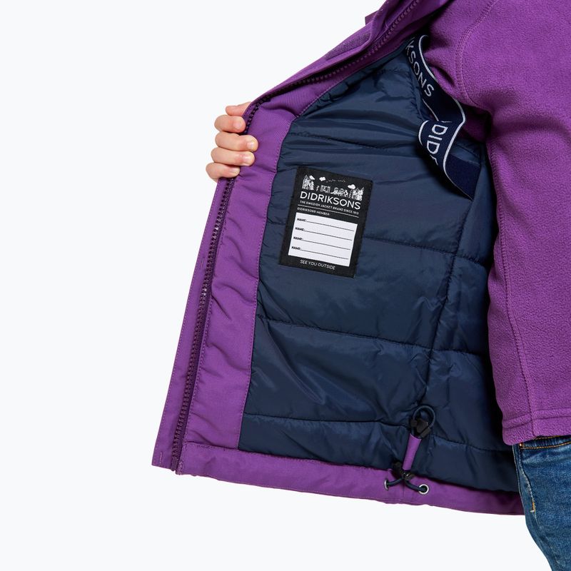 Didriksons children's winter jacket Bjärven Parka royal purple 8