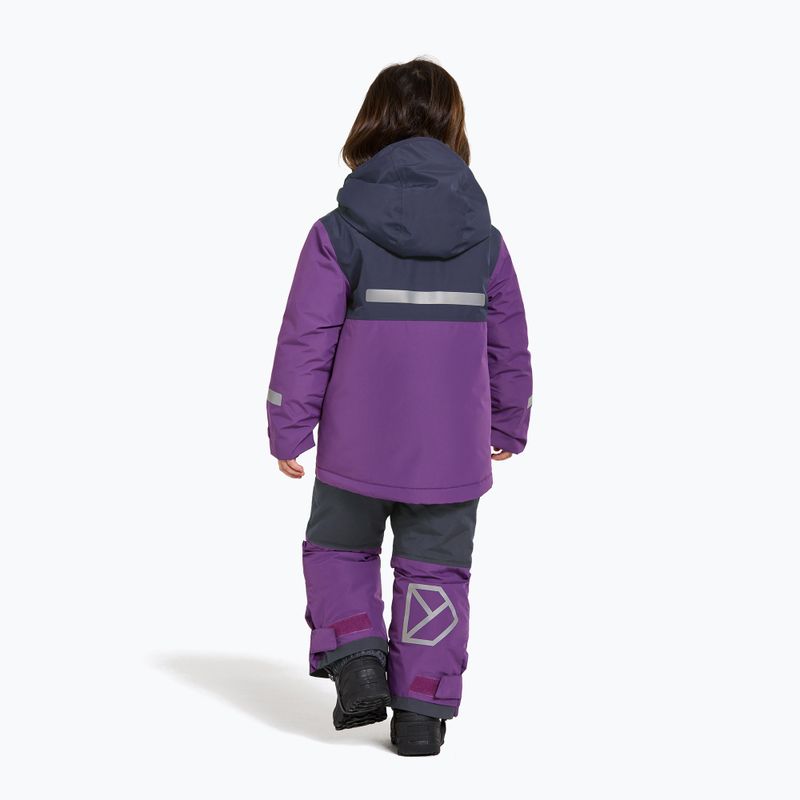 Children's ski set Didriksons Royal purple scarf 4