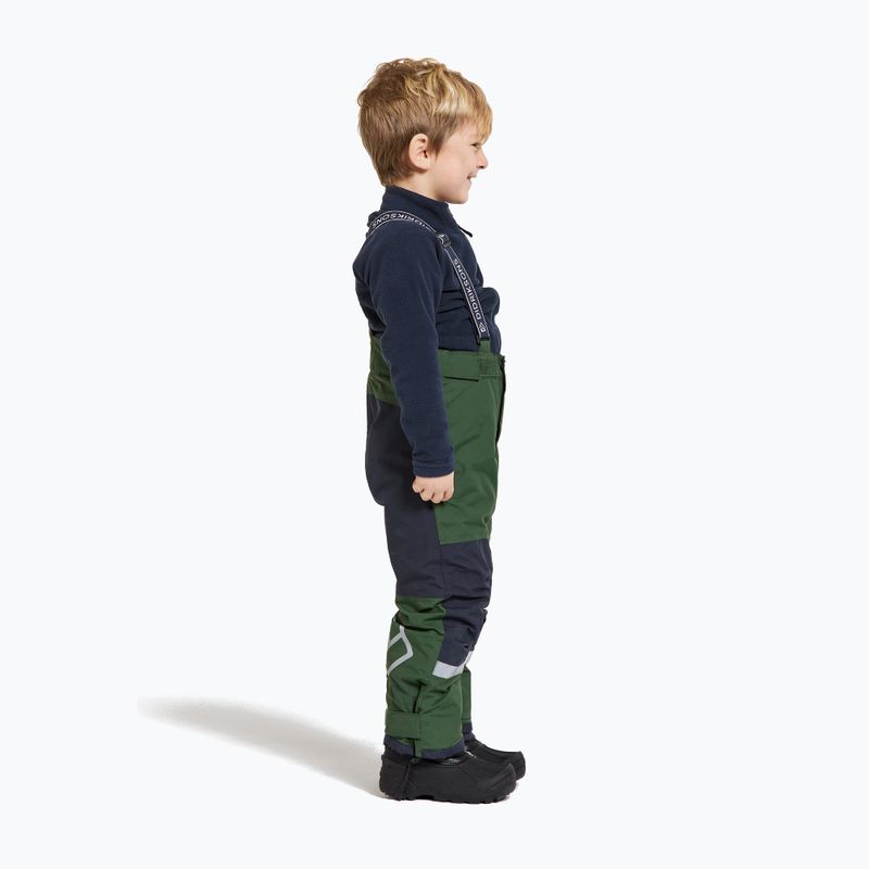 Didriksons Idre pine green children's ski trousers 3