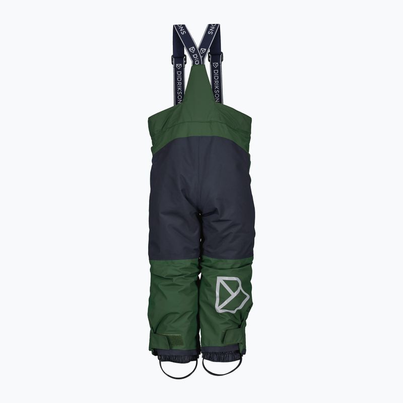 Didriksons Idre pine green children's ski trousers 8