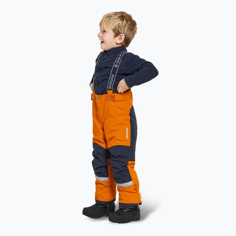 Didriksons Idre orange jam children's ski trousers 4