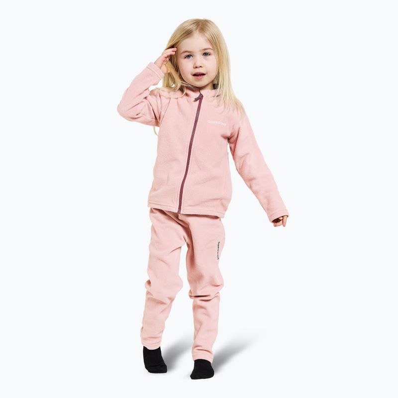 Didriksons Monte Fz dusty pink children's sweatshirt 2