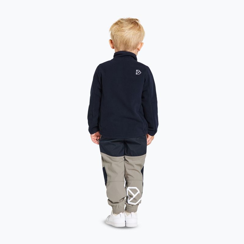 Didriksons Muskot dark night blue children's fleece sweatshirt 3