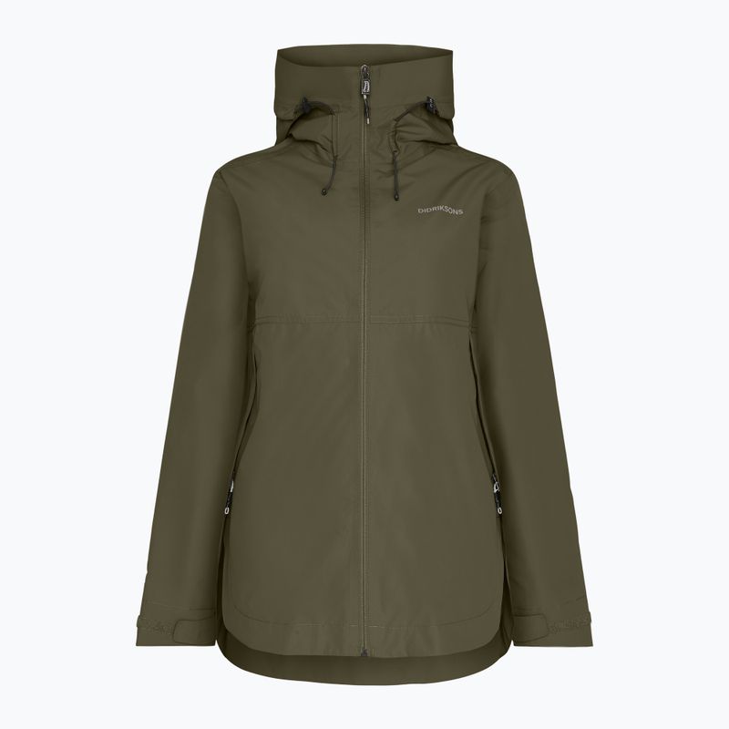 Women's rain jacket Didriksons Tilde 4 deep green