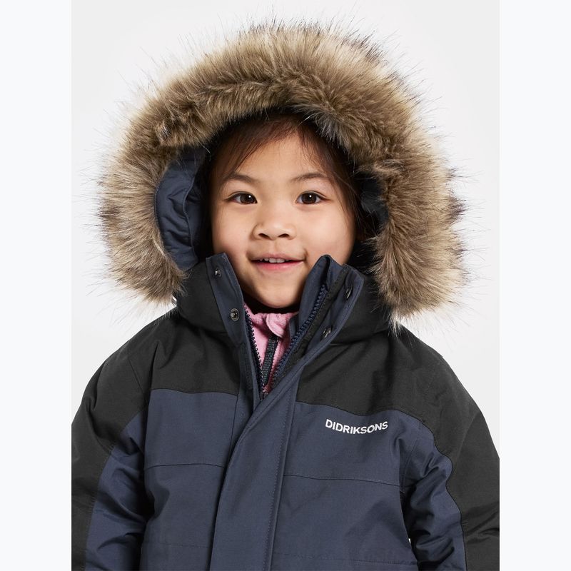 Didriksons Bjärven Cover navy children's ski suit 5