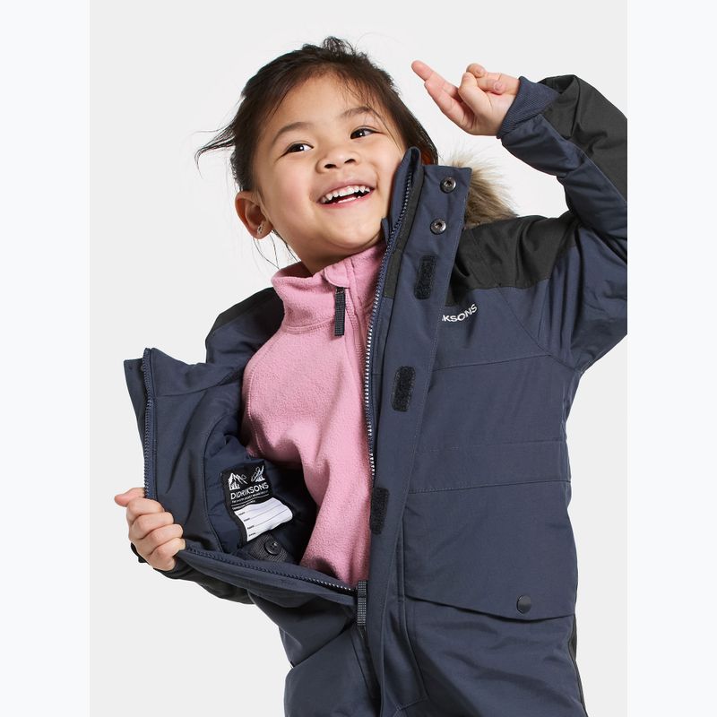 Didriksons Bjärven Cover navy children's ski suit 11