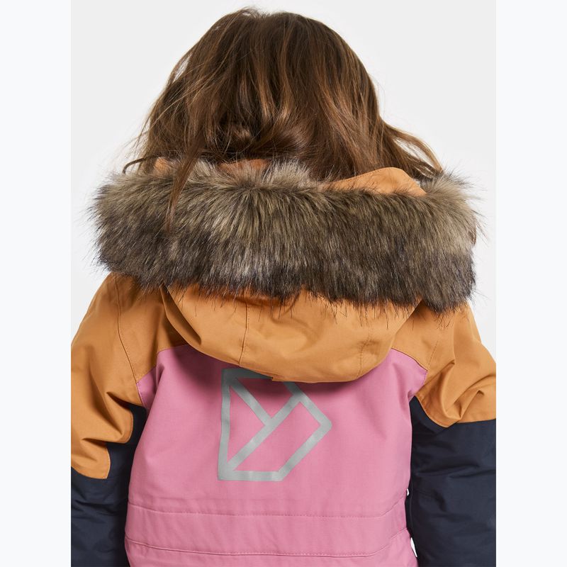 Didriksons Bjärven Cover heather pink children's ski suit 6