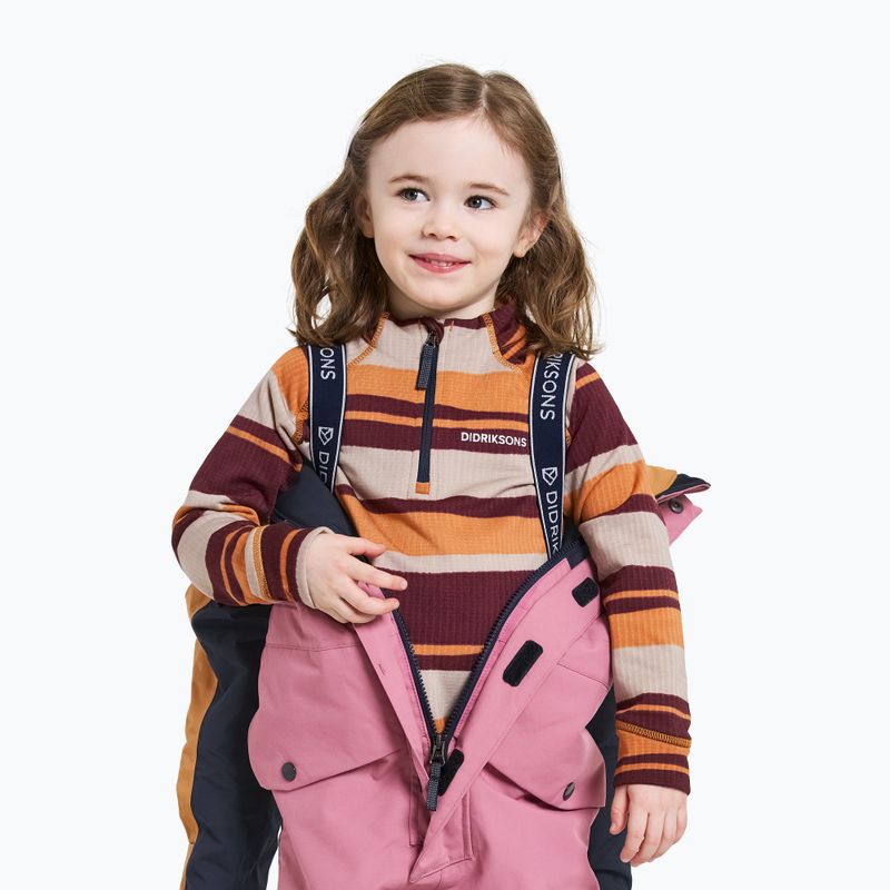 Didriksons Bjärven Cover heather pink children's ski suit 7