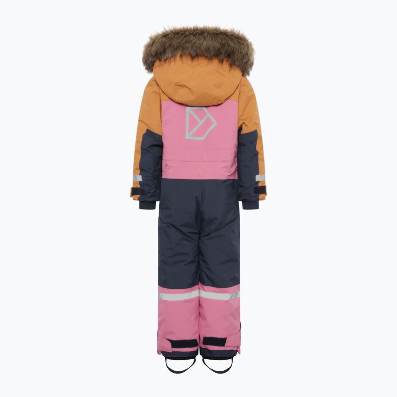 Didriksons Bjärven Cover heather pink children's ski suit 11
