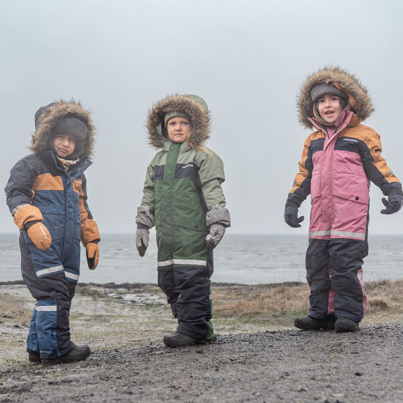 Didriksons Bjärven Cover heather pink children's ski suit 12