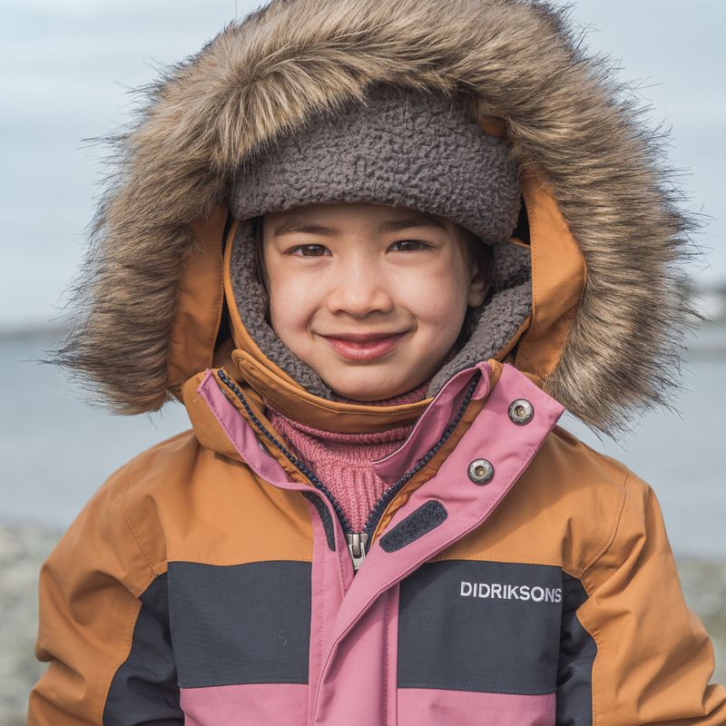 Didriksons Bjärven Cover heather pink children's ski suit 15