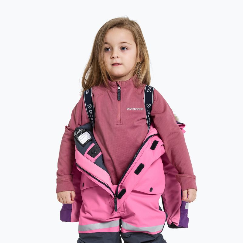 Didriksons Bjärven Cover sweet pink children's ski suit 9
