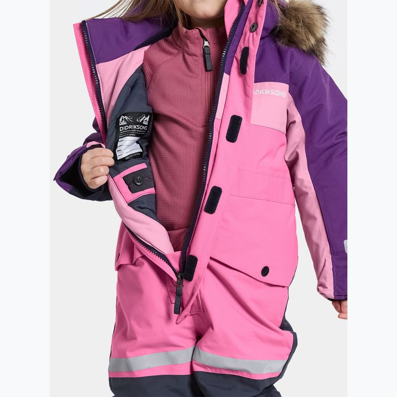 Didriksons Bjärven Cover sweet pink children's ski suit 11