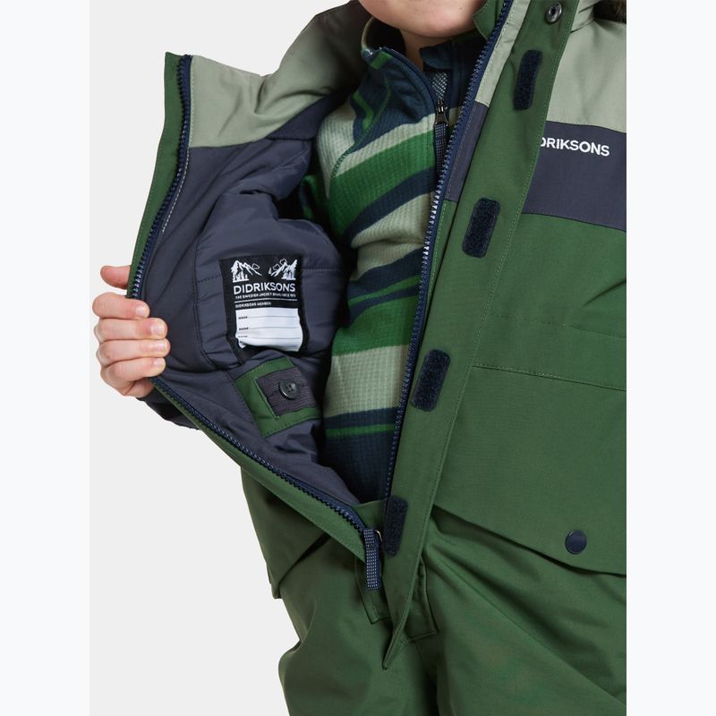 Didriksons Bjärven Cover light moss children's ski suit 9