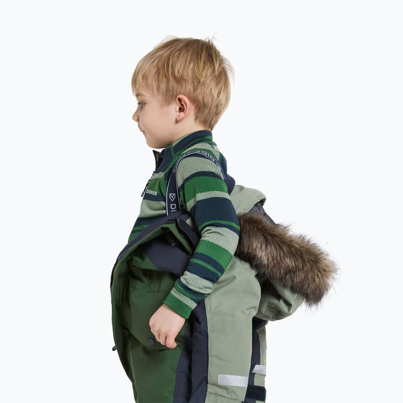 Didriksons Bjärven Cover light moss children's ski suit 11