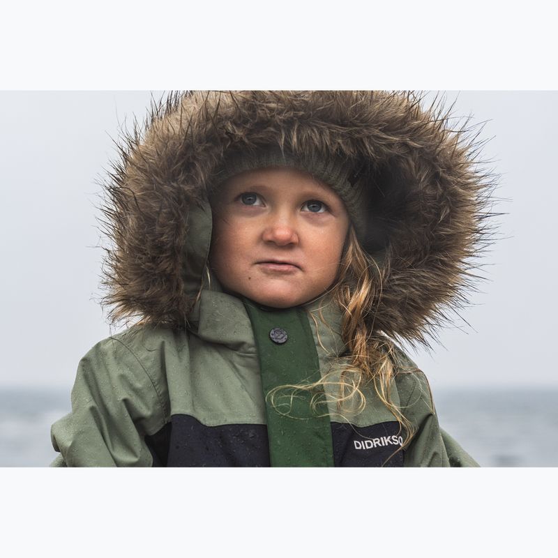 Didriksons Bjärven Cover light moss children's ski suit 19