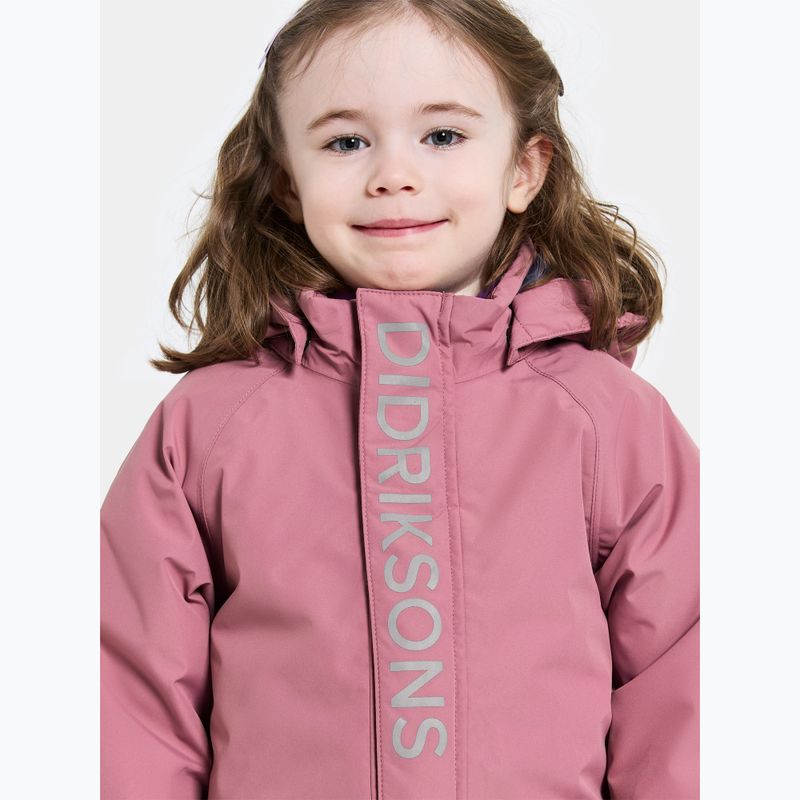 Didriksons Talvi Cover heather pink children's ski suit 5