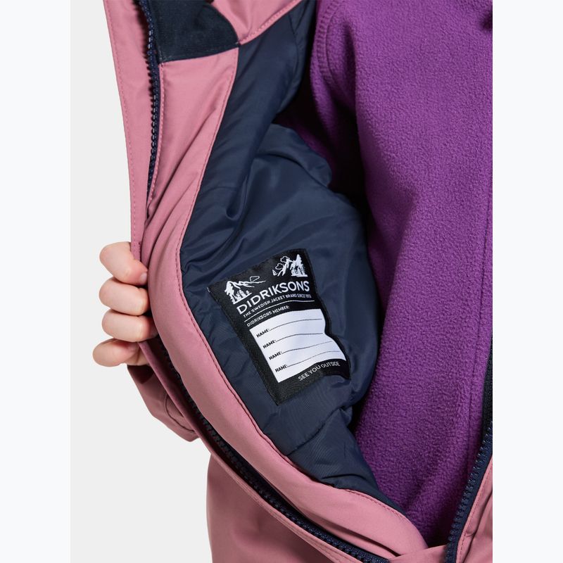 Didriksons Talvi Cover heather pink children's ski suit 7